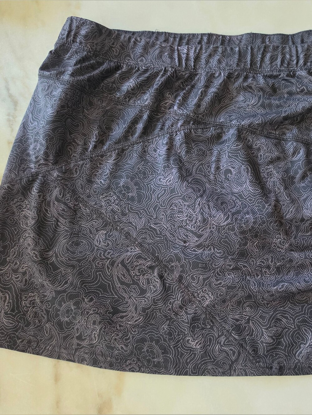 Columbia Black Patterned Skort (L)
